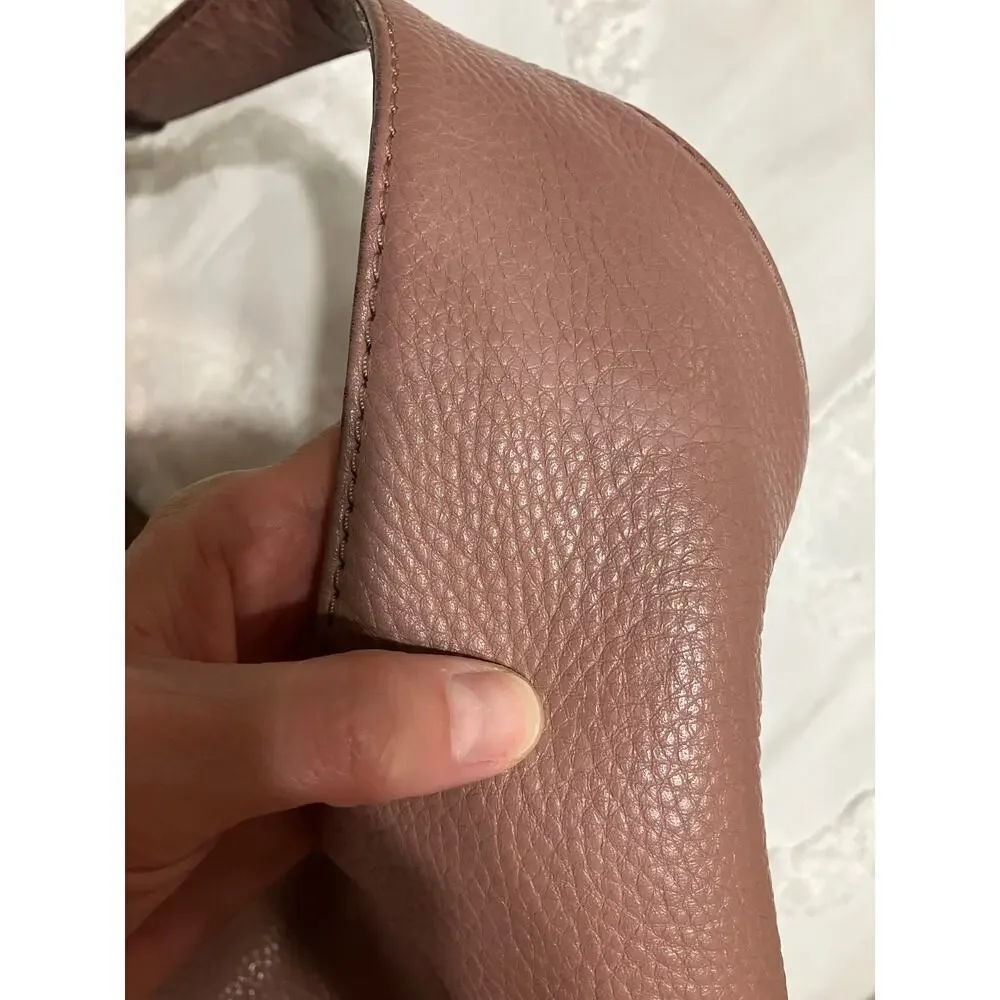 Michael Kors, large mauve leather shoulder bag